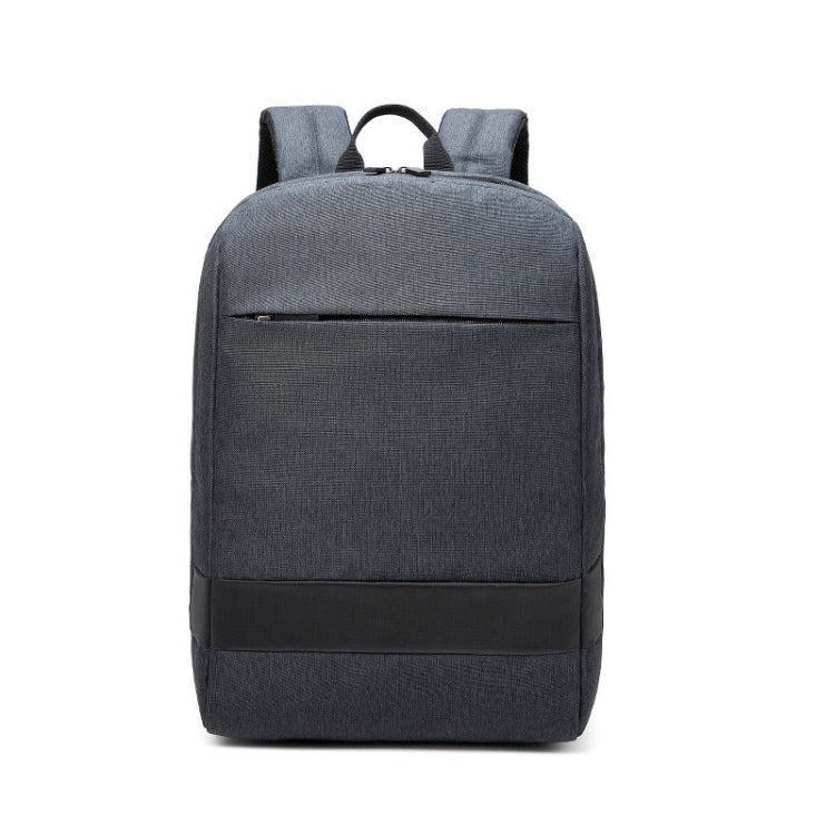 SKV B22016 Men Business Casual Double Shoulder Bag Outdoor Travel Laptop Backpack(Gray Blue) - free shipping - PMC TechLife - Order now!