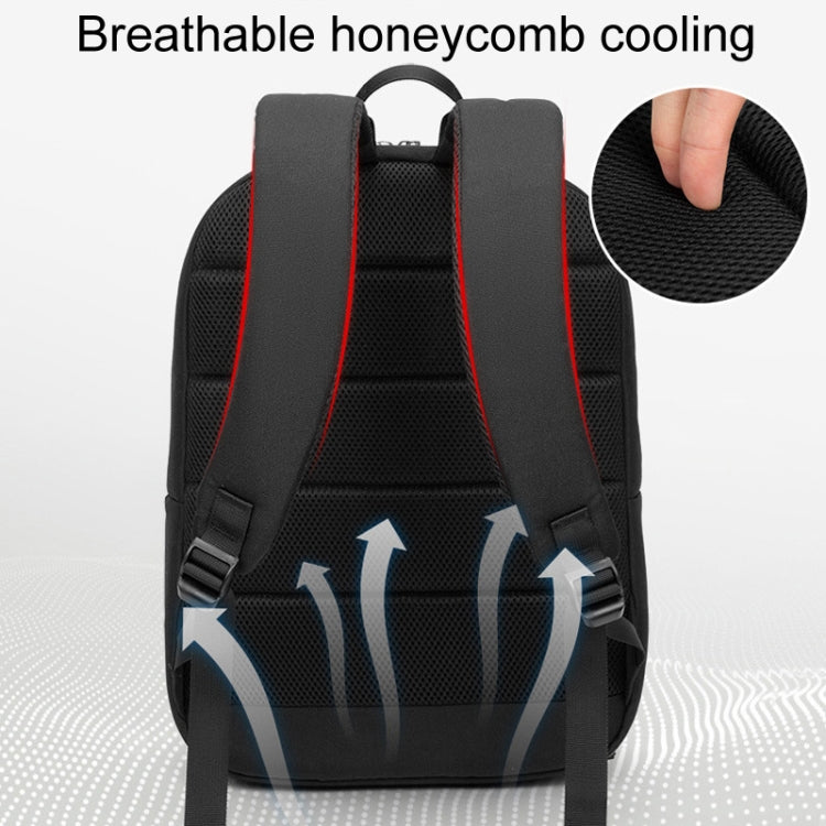 SKV B22016 Men Business Casual Double Shoulder Bag Outdoor Travel Laptop Backpack(Black) - free shipping - PMC TechLife - Order now!
