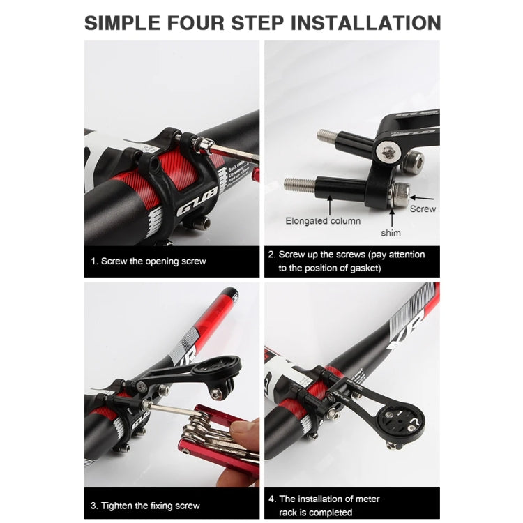 GUB G696 Bicycle Aluminium Code Table Holder Adjustable Extension Bracket(Red) - free shipping - PMC TechLife - Order now!