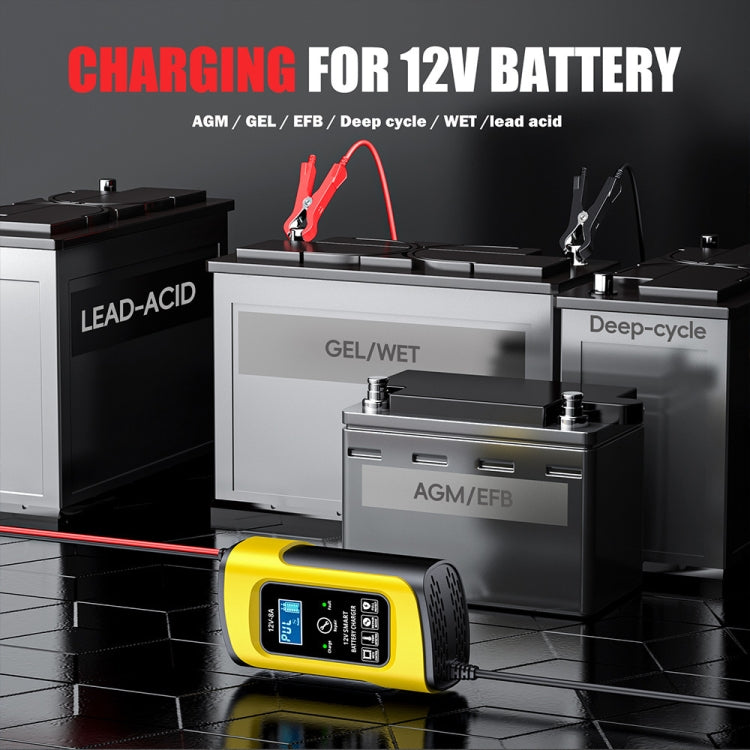 FOXSUR 12V8A SUV Car Motorcycle Intelligent Repair Type Lead-acid Battery Charger(EU Plug) - free shipping - PMC TechLife - Order now!