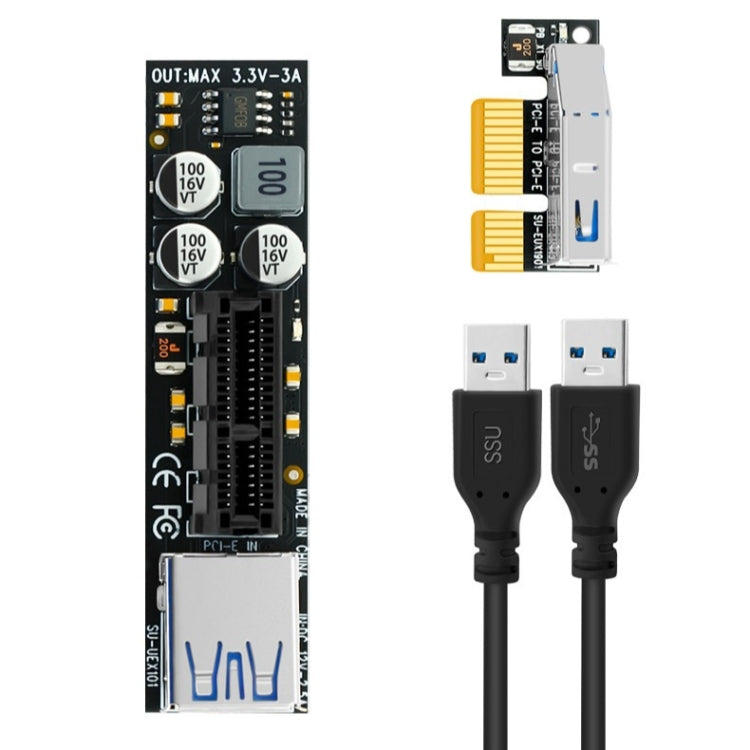 SSU PCI-E To X1 Interface Extension Cable, Length: 1.5m - PCIE Cable by SSU | Online Shopping South Africa | PMC TechLife | Buy Now Pay Later Mobicred