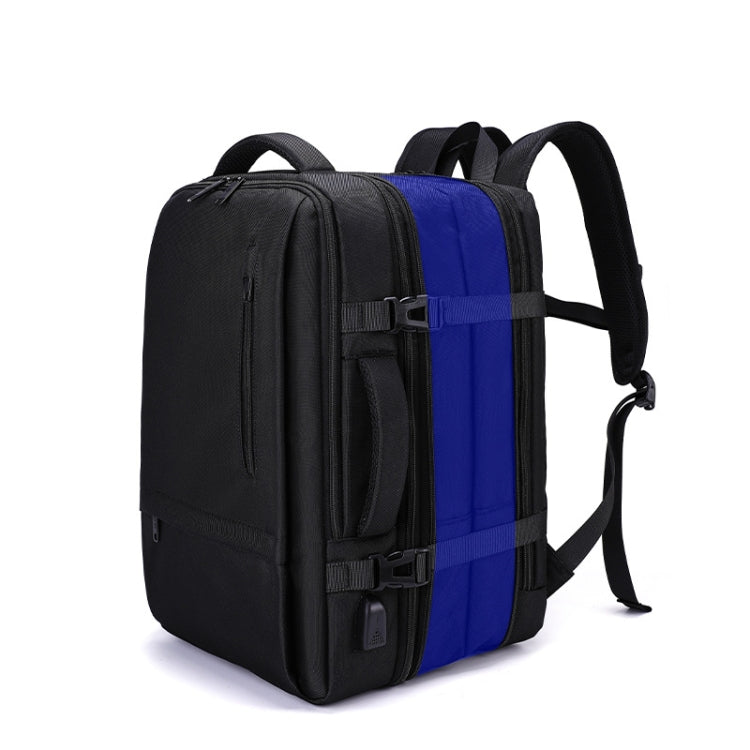 SKV BLB2006 Men Business Travel Double Shoulder Bag Large Capacity Casual Laptop Backpack(Black) - free shipping - PMC TechLife - Order now!