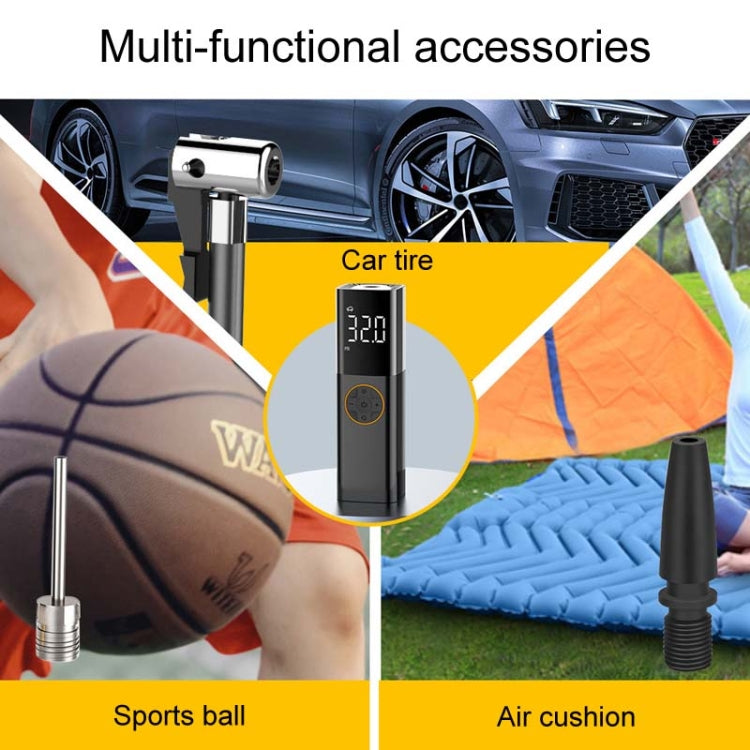 Car Portable Multifunctional Intelligent Digital Display Inflatable Pump(Black) - Inflatable Pump by PMC TechLife | Online Shopping South Africa | PMC TechLife | Buy Now Pay Later Mobicred