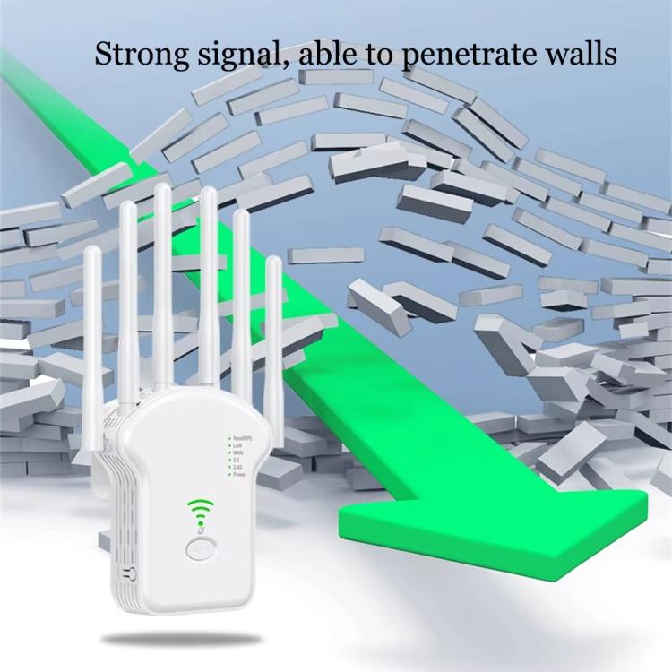 Urant U13 1200Mbps 2.4G/5G Dual Band WiFi Repeater Signal Amplifier EU Plug White - free shipping - PMC TechLife - Order now!