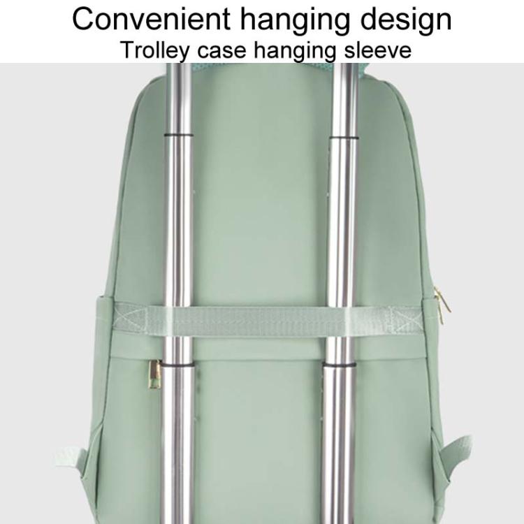 SKV B23874 Large Capacity Water Resistant Double Shoulder Casual Laptop Bag(Matcha Color) - free shipping - PMC TechLife - Order now!