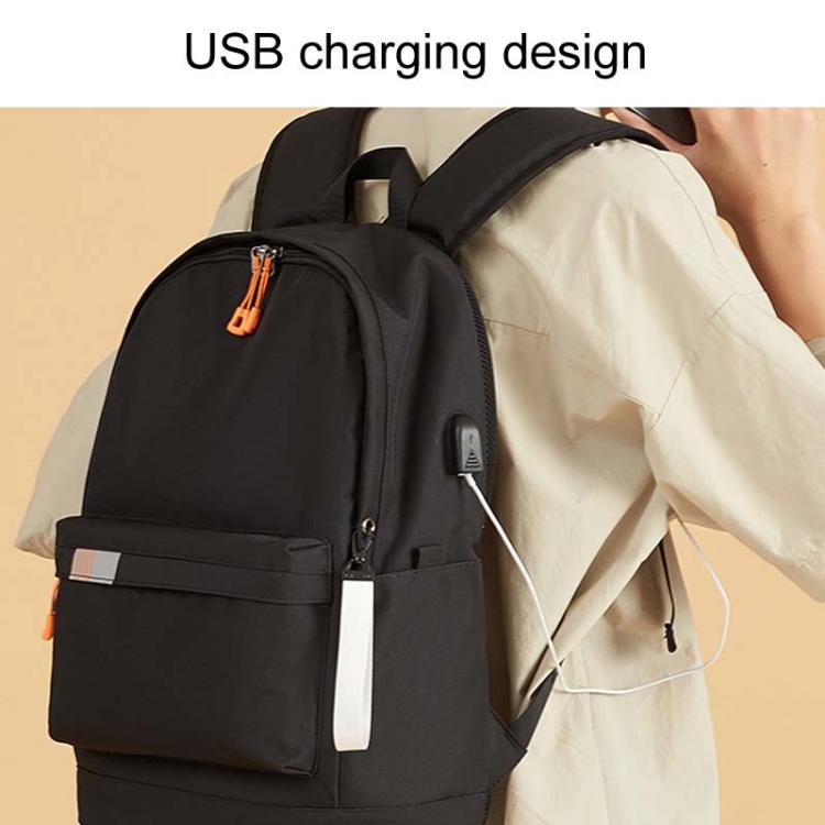 SKV B21071 Large Capacity Student School Bags Leisure Traveling Double Shoulder Laptop Backpack(Silver Gray) - Backpack by SKV | Online Shopping South Africa | PMC TechLife | Buy Now Pay Later Mobicred