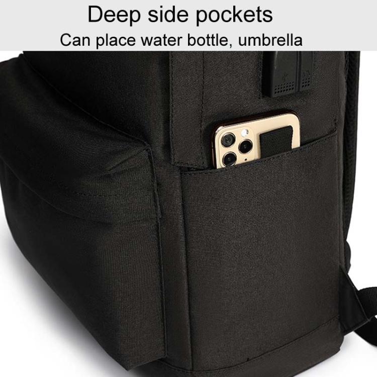 SKV B20537 Lightweight Traveling Double Shoulder Bag Large Capacity Laptop Backpack(Light Gray) - Backpack by SKV | Online Shopping South Africa | PMC TechLife | Buy Now Pay Later Mobicred