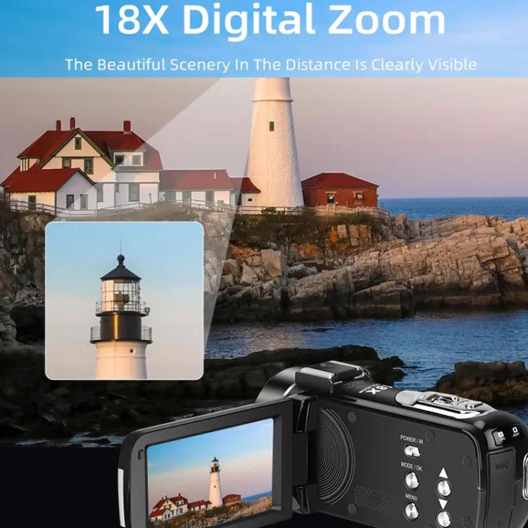 Ordro 1080P 30fps HD Night Vision Infrared Digital Camera(Black) - free shipping - PMC TechLife - Order now!