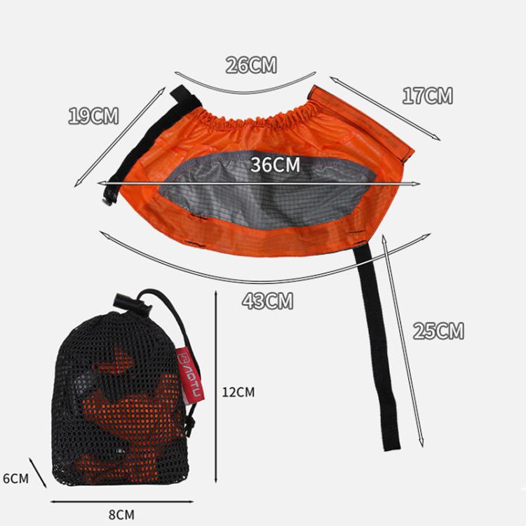 AOTU AT8917 1pair With Reflective Strip Outdoor Mountaineering Hiking Snowproof Footwear Desert Sandproof Shoe Covers(Black) - Mountaineering Outfit by AOTU | Online Shopping South Africa | PMC TechLife | Buy Now Pay Later Mobicred