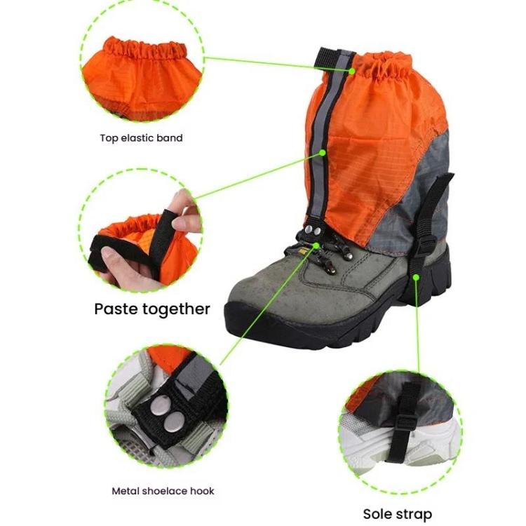 AOTU AT8917 1pair With Reflective Strip Outdoor Mountaineering Hiking Snowproof Footwear Desert Sandproof Shoe Covers(Blue) - Mountaineering Outfit by AOTU | Online Shopping South Africa | PMC TechLife | Buy Now Pay Later Mobicred