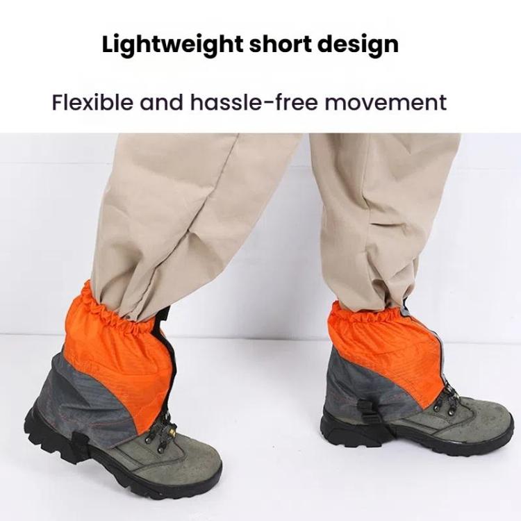 AOTU AT8917 1pair With Reflective Strip Outdoor Mountaineering Hiking Snowproof Footwear Desert Sandproof Shoe Covers(Black) - Mountaineering Outfit by AOTU | Online Shopping South Africa | PMC TechLife | Buy Now Pay Later Mobicred