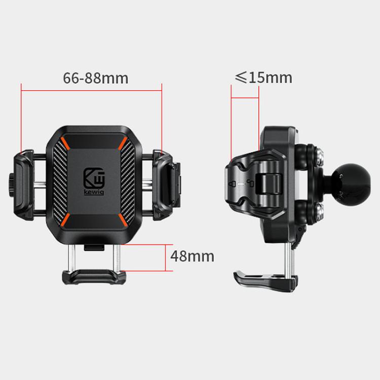 Kewig M33-C3 Outdoor Motorcycle Bike Riding Anti-Theft Shock Absorbing Cell Phone Holder(Rearview Mirror Lever) - free shipping - PMC TechLife - Order now!