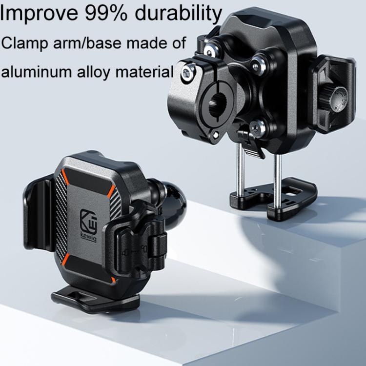 Kewig M33-C2 Outdoor Motorcycle Bike Riding Anti-Theft Shock Absorbing Cell Phone Holder(Mirror Base Model) - free shipping - PMC TechLife - Order now!