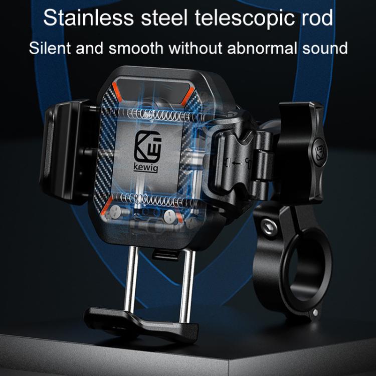 Kewig M33-C2 Outdoor Motorcycle Bike Riding Anti-Theft Shock Absorbing Cell Phone Holder(Mirror Base Model) - free shipping - PMC TechLife - Order now!