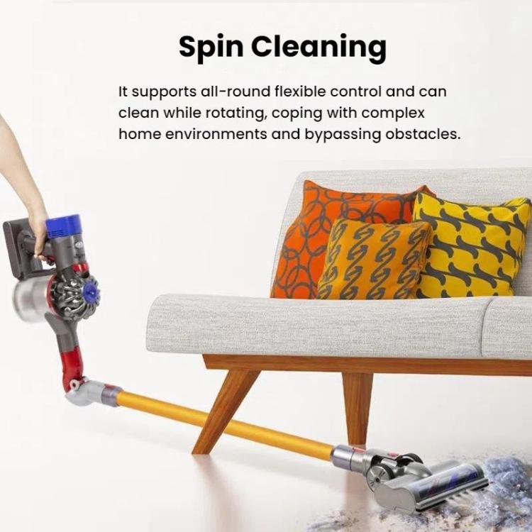 For Dyson V7 / V8 / V10 / V11 / V15 Vacuum Cleaner High Torque Turbine Floor Brush With Lighting - For Dyson Accessories by PMC TechLife | Online Shopping South Africa | PMC TechLife | Buy Now Pay Later Mobicred