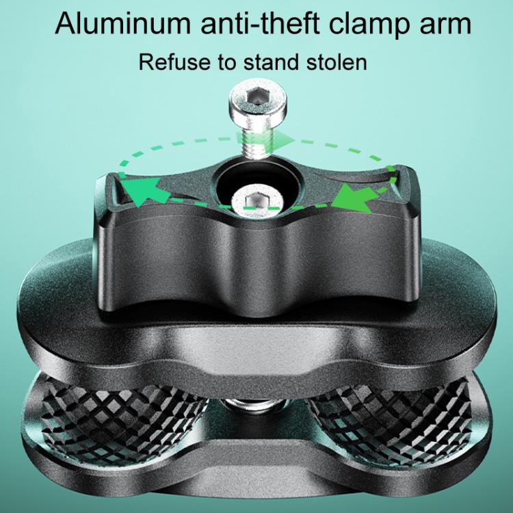 Kewig M33-A5 Outdoor Riding Shock Absorbing Anti-Theft 15W QI Wireless Charger Cell Phone Mounting Bracket(Horizontal Bar Model) - free shipping - PMC TechLife - Order now!