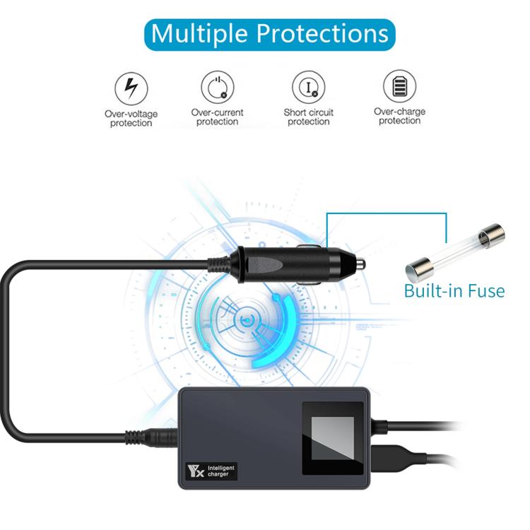 For DJI Air 3S /Air 3 YX Digital Display Car Charger Charge 2 Batteries At the Same Time(Black) - free shipping - PMC TechLife - Order now!