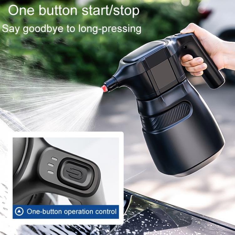 2L Car Washing Electrical Foam Sprayer Rechargeable Pressurized PA Kettle(Black Orange) - Car washing supplies by PMC TechLife | Online Shopping South Africa | PMC TechLife | Buy Now Pay Later Mobicred