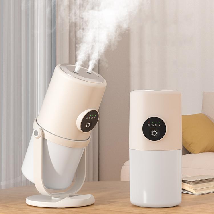 Desktop Dual Port Humidifier Portable Mini Air Purifier With Nightlight, Color: White - free shipping - PMC TechLife - Order now!