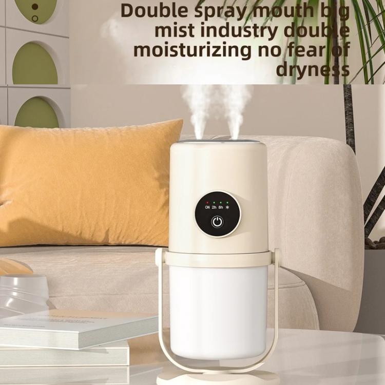 Desktop Dual Port Humidifier Portable Mini Air Purifier With Nightlight, Color: White - free shipping - PMC TechLife - Order now!