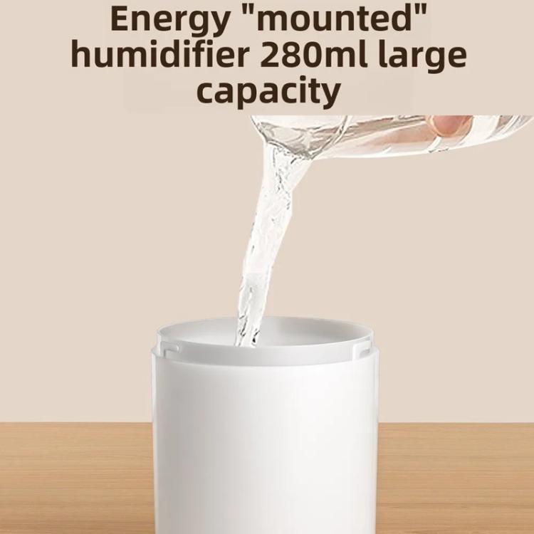 Desktop Dual Port Humidifier Portable Mini Air Purifier With Nightlight, Color: Beige - free shipping - PMC TechLife - Order now!