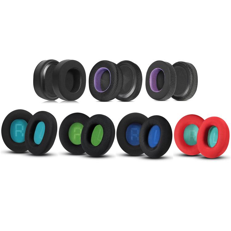 1pair Headset Sponge Earmuffs for SteelSeries Arctis Pro / Arctis 3 / 5 / 7, Color: Black Lake Blue Ice Silk - Earmuff & Pad by PMc TechLife | Online Shopping South Africa | PMc TechLife | Buy Now Pay Later Mobicred