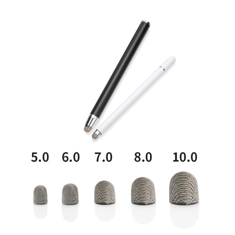 10pcs Silver Fibre Nano Conductive Light Fabric Tip High Sensitivity Capacitive Pen Tip, Spec: 7.0mm - Pencil Accessories by PMc TechLife | Online Shopping South Africa | PMc TechLife | Buy Now Pay Later Mobicred