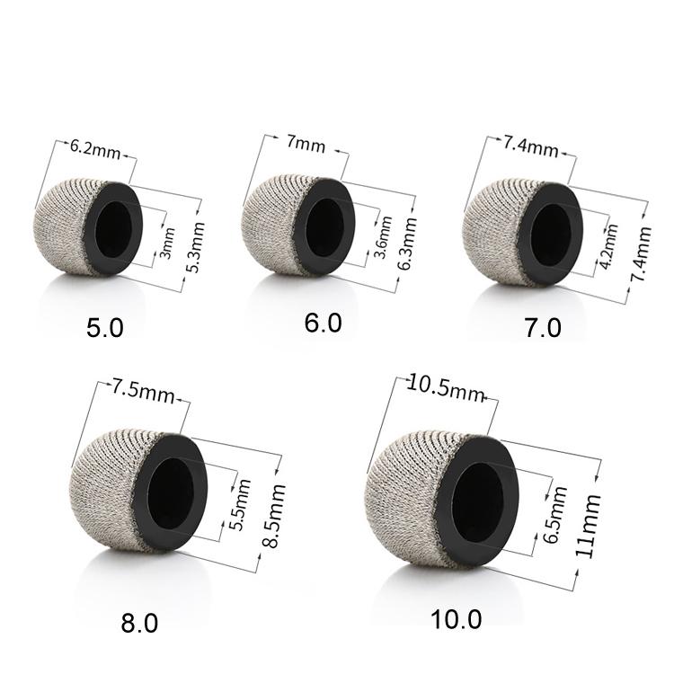 10pcs Silver Fibre Nano Conductive Light Fabric Tip High Sensitivity Capacitive Pen Tip, Spec: 8.0mm - free shipping - PMc TechLife - Order now!