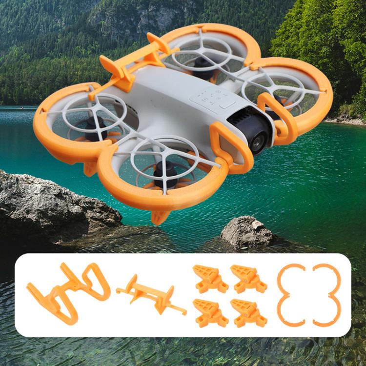 For DJI Neo CQT Impact Protection Cover + Bumper + Folding Stand + Tail Wing 4 In 1 Set(Black) - free shipping - PMC TechLife - Order now!