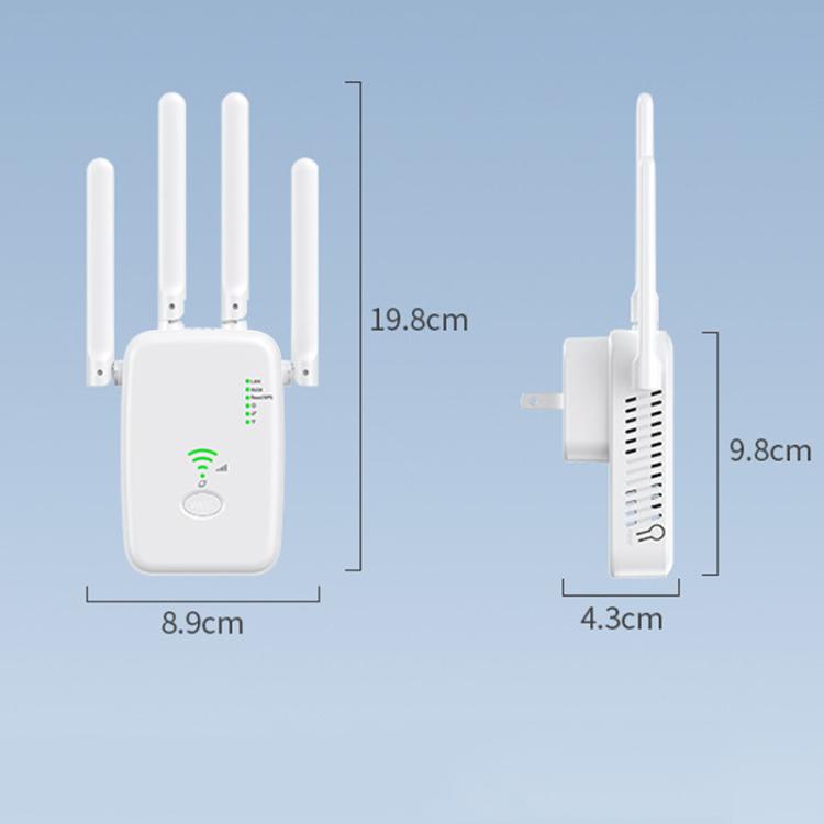 Urant U11 300Mbps 2.4G Wireless Repeater WiFi Signal Amplifier Support WPS Quick Setting EU Plug White - Broadband Amplifiers by Urant | Online Shopping South Africa | PMC TechLife | Buy Now Pay Later Mobicred