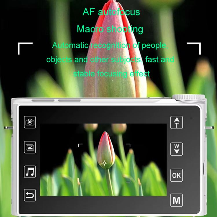 4K HD Touch Screen Digital Micro SLR Camera MP3 DSLR Camcorder 64MP Anti-Shake Vlogging Video Camera(White) - Video Cameras by PMC TechLife | Online Shopping South Africa | PMC TechLife | Buy Now Pay Later Mobicred