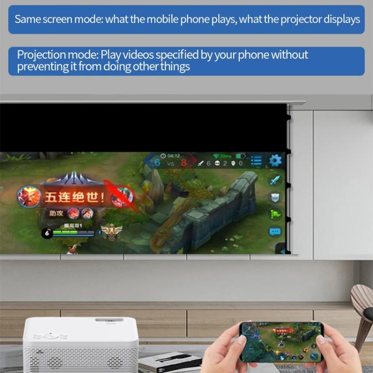 Z01 1080P 5G Bluetooth Projector Android 9.0 System Supports Mirroring Screen EU Plug - LED Projector by PMC TechLife | Online Shopping South Africa | PMC TechLife | Buy Now Pay Later Mobicred
