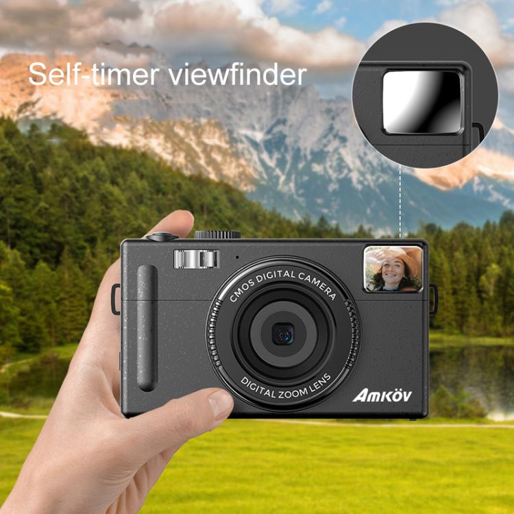 AMKOV CD-R1 24MP HD Pixel Shooting Student Camera 1080P Video Recording CCD Photo Video HD Camera(Pink) - free shipping - PMC TechLife - Order now!