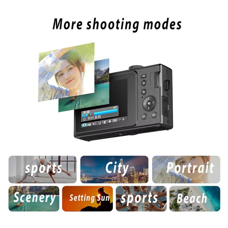 AMKOV CD-R1 24MP HD Pixel Shooting Student Camera 1080P Video Recording CCD Photo Video HD Camera(Black) - free shipping - PMC TechLife - Order now!