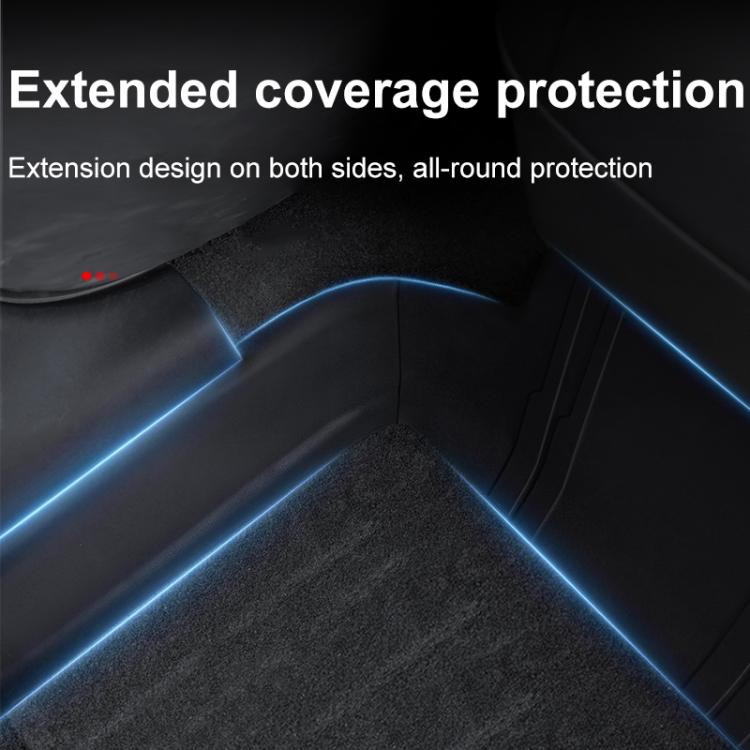 For Tesla Model Y Rear Seat One-Piece Full-Cover Anti-Kick Pads Guard Pad Decoration(4pcs /Set) - Seat Accessories by PMC TechLife | Online Shopping South Africa | PMC TechLife | Buy Now Pay Later Mobicred