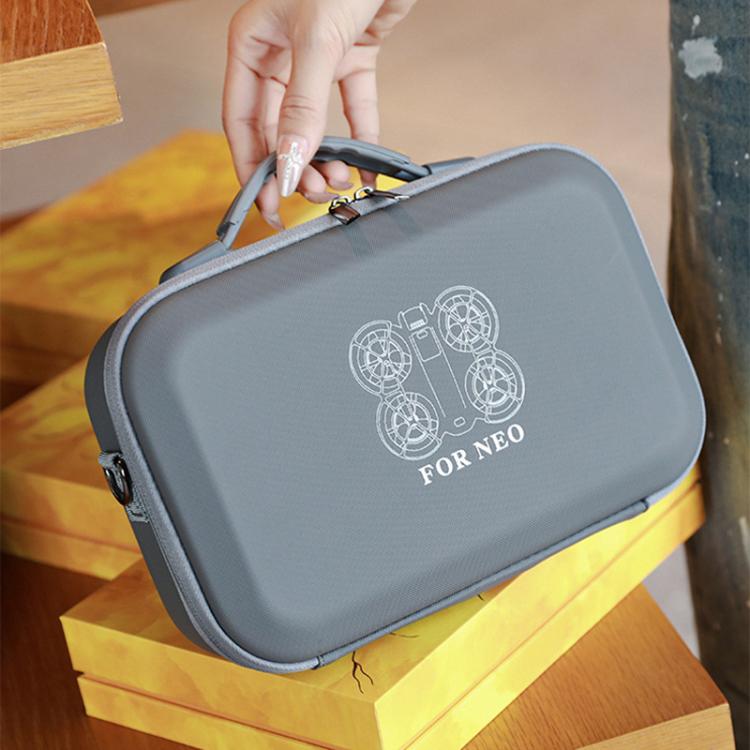 For DJI Neo BKANO NE-010 PU Storage Bag Hard Case Shoulder Bag(Gray) - free shipping - PMC TechLife - Order now!