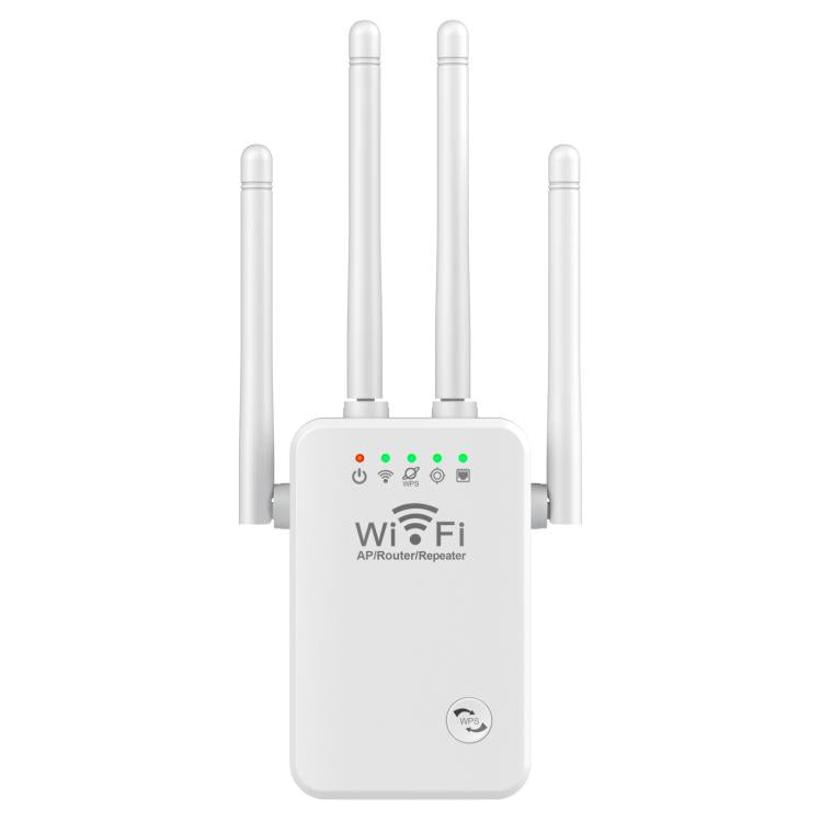 Urant U9 300Mbps 2.4G Wireless Repeater WiFi Signal Amplifier Support WPS Quick Setting US Plug White - Broadband Amplifiers by Urant | Online Shopping South Africa | PMC TechLife | Buy Now Pay Later Mobicred