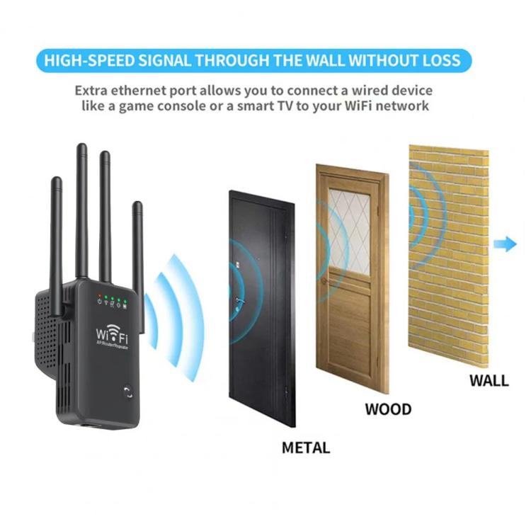 Urant U9 300Mbps 2.4G Wireless Repeater WiFi Signal Amplifier Support WPS Quick Setting EU Plug White - Broadband Amplifiers by Urant | Online Shopping South Africa | PMC TechLife | Buy Now Pay Later Mobicred