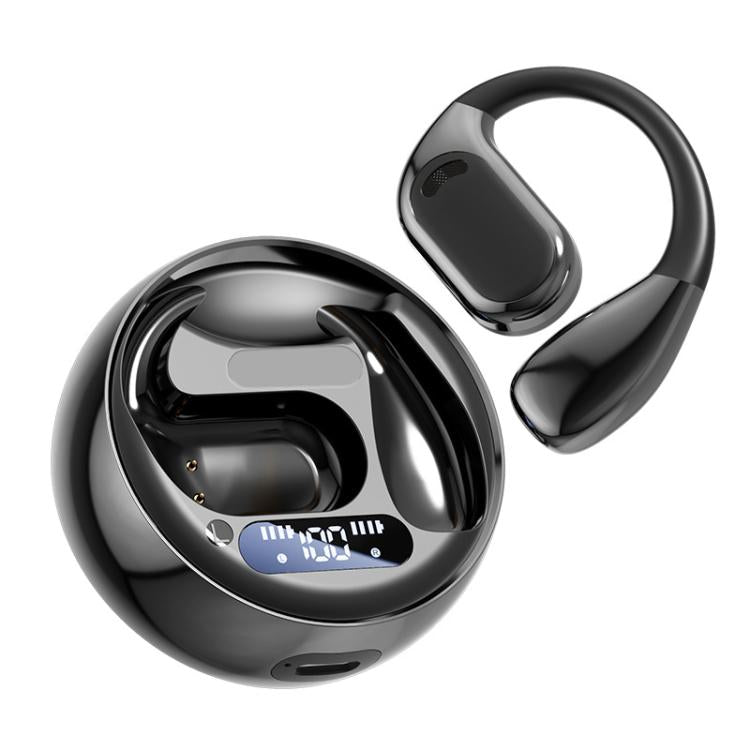 M76 Intelligent AI Translation On-Ear Digital Display Bluetooth Earphone(Black) - free shipping - PMC TechLife - Order now!