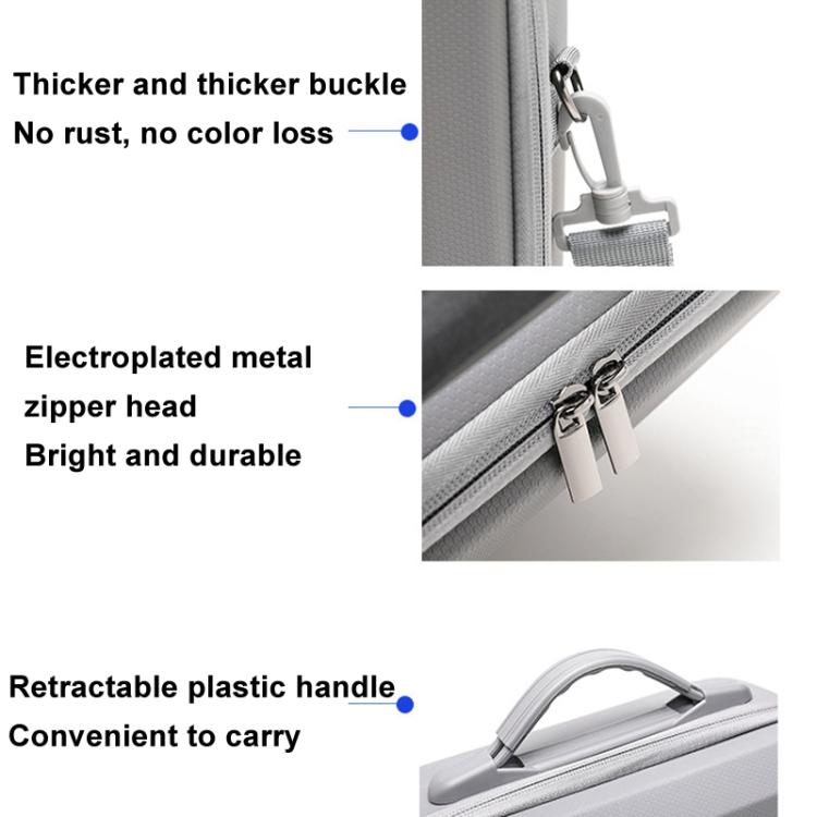 For DJI Air 3 / RC2 / RC-N2 BKANO A3-009 Crossbody Bag Suitcase(Gray) - free shipping - PMC TechLife - Order now!