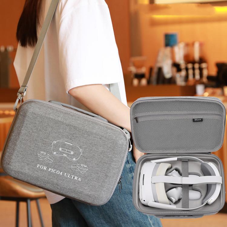 For PICO 4 Ultra BKANO P4U-001 VR Glasses Organizer Handheld Shoulder Bag(Black) - VR Accessories by BKANO | Online Shopping South Africa | PMC TechLife | Buy Now Pay Later Mobicred