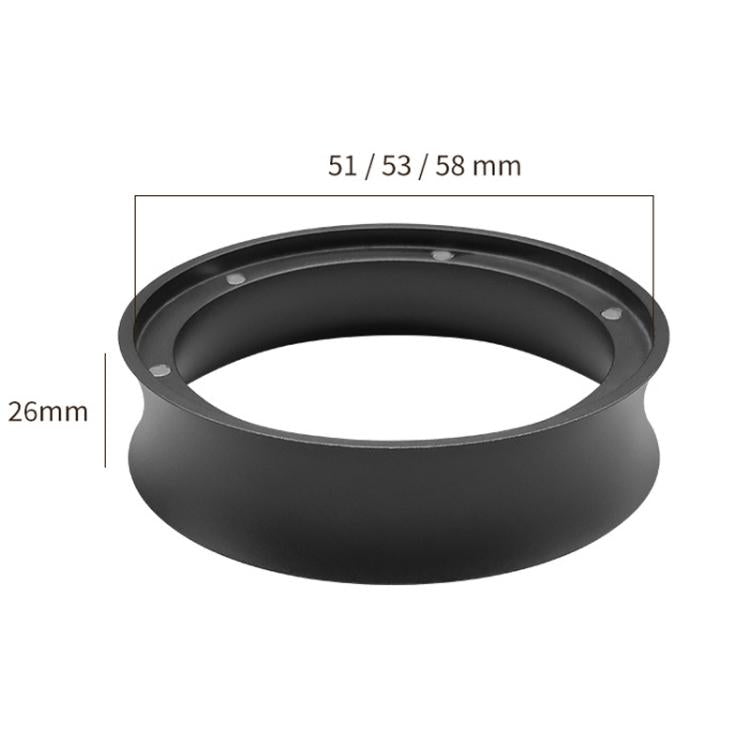 53mm Heightened Coffee Handle Powder Catch Magnetic Ring(Black) - free shipping - PMc TechLife - Order now!