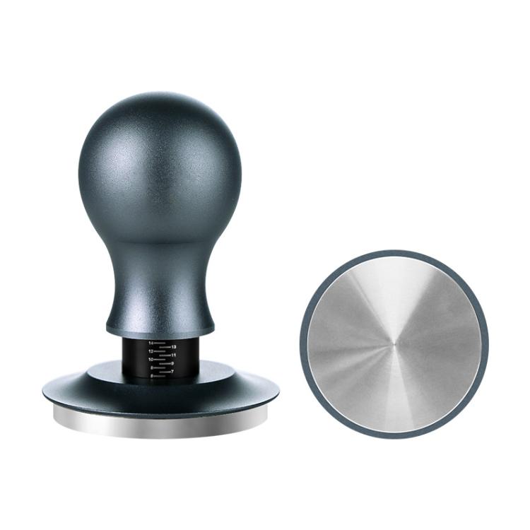 Coffee Constant Pressure Powder Press Adjustable Impact Hammer, Style: Silver Blue Flat Bottom(53mm) - free shipping - PMC TechLife - Order now!