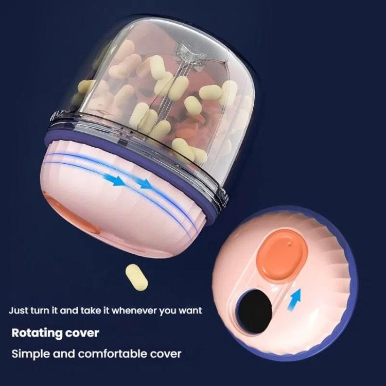 Portable Pill Box Sealed Waterproof Pill Dispenser Drugs Medicine Organizer Dispenser Box, Color: Small Gray - free shipping - PMC TechLife - Order now!