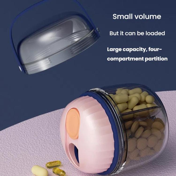 Portable Pill Box Sealed Waterproof Pill Dispenser Drugs Medicine Organizer Dispenser Box, Color: Small Pink - free shipping - PMC TechLife - Order now!