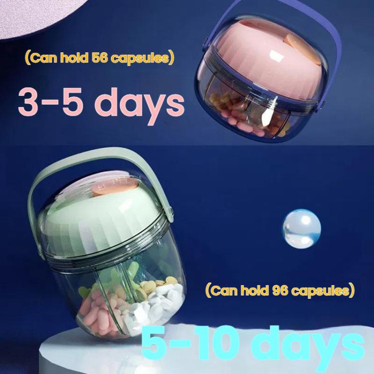 Portable Pill Box Sealed Waterproof Pill Dispenser Drugs Medicine Organizer Dispenser Box, Color: Small Gray - free shipping - PMC TechLife - Order now!