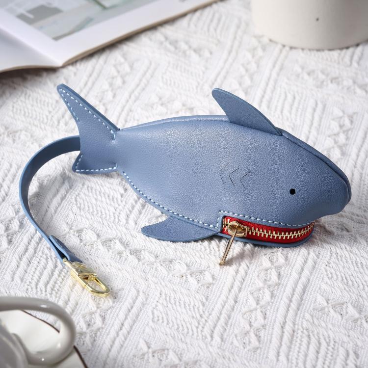 Hallmo Universal Shark-Shaped Key Protective Cover Multifunctional Car Key Storage Bag, Color: Dark Blue - free shipping - PMc TechLife - Order now!