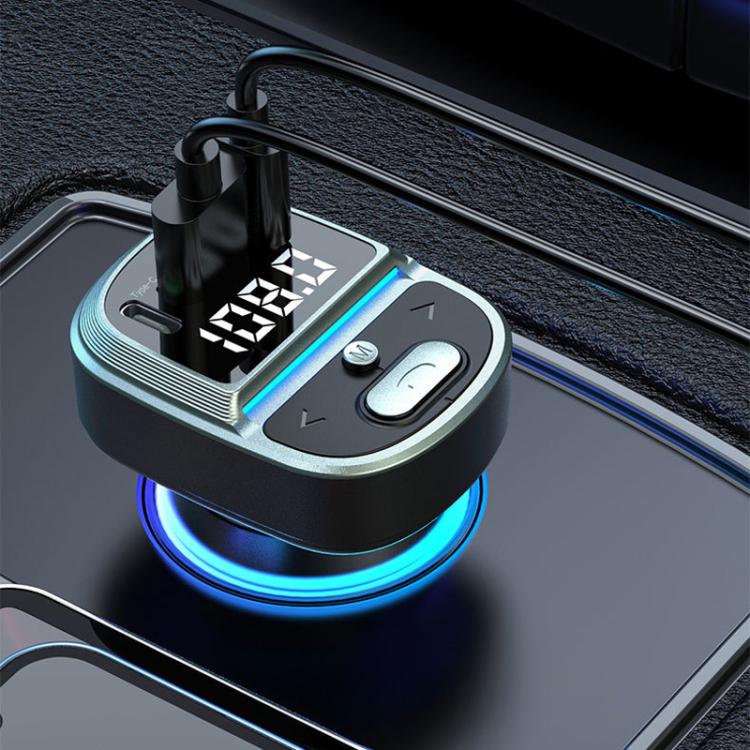 GZ07 Car Voltage Digital Display Fast Charger Vehicle MP3 Bluetooth Player - Car Charger by PMc TechLife | Online Shopping South Africa | PMc TechLife | Buy Now Pay Later Mobicred