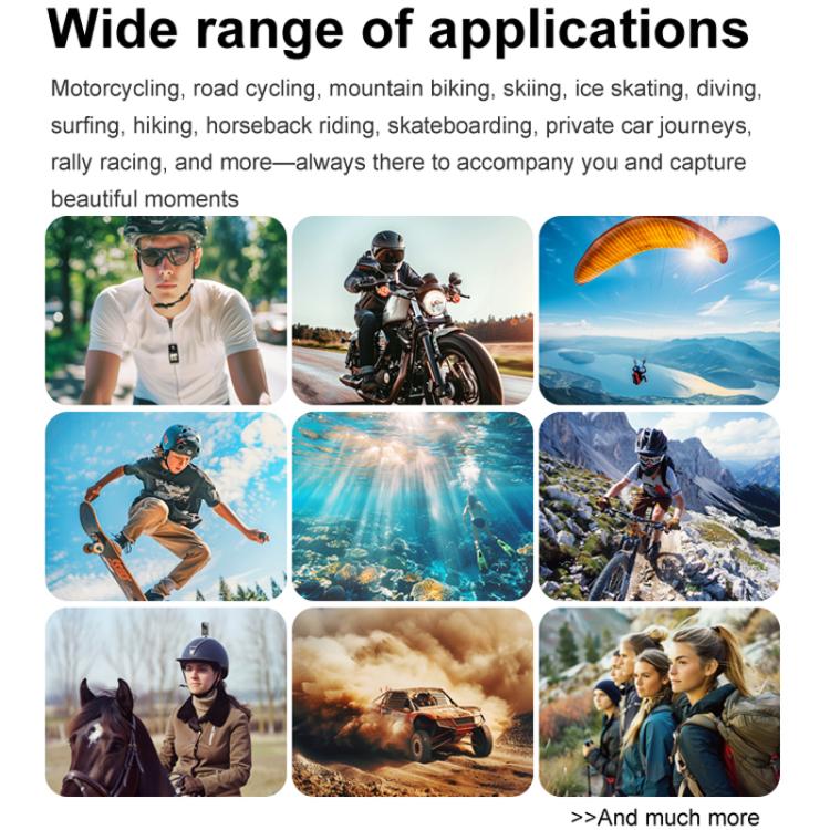 SOOCOO SAW1 Pro No Memory Card 4K HD Anti-Shake Waterproof Motorcycle Riding Recorder Chest Head Mounted Diving Thumb Camera - free shipping - PMC TechLife - Order now!