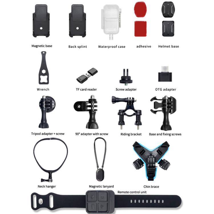 SOOCOO SAW1 No Memory Card 4K HD Anti-Shake Waterproof Motorcycle Riding Recorder Chest Head Mounted Diving Thumb Camera - free shipping - PMC TechLife - Order now!